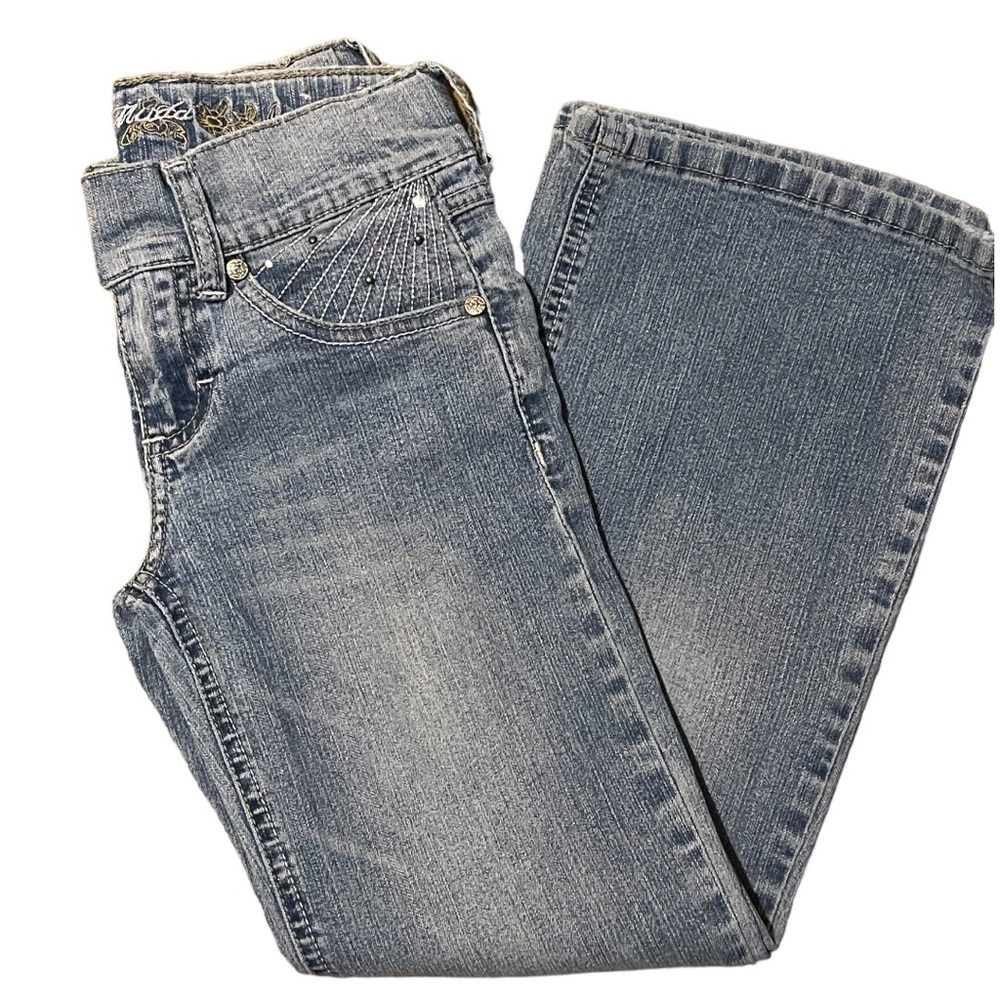 MUDD Distressed Flared Jeans - Girls Size 7 Regular